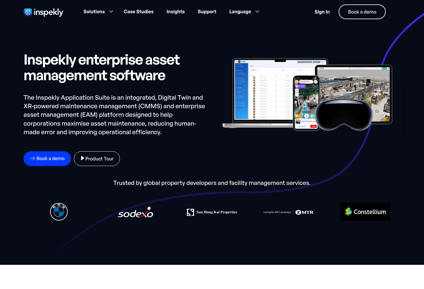 Inspekly EAM — multilingual product website