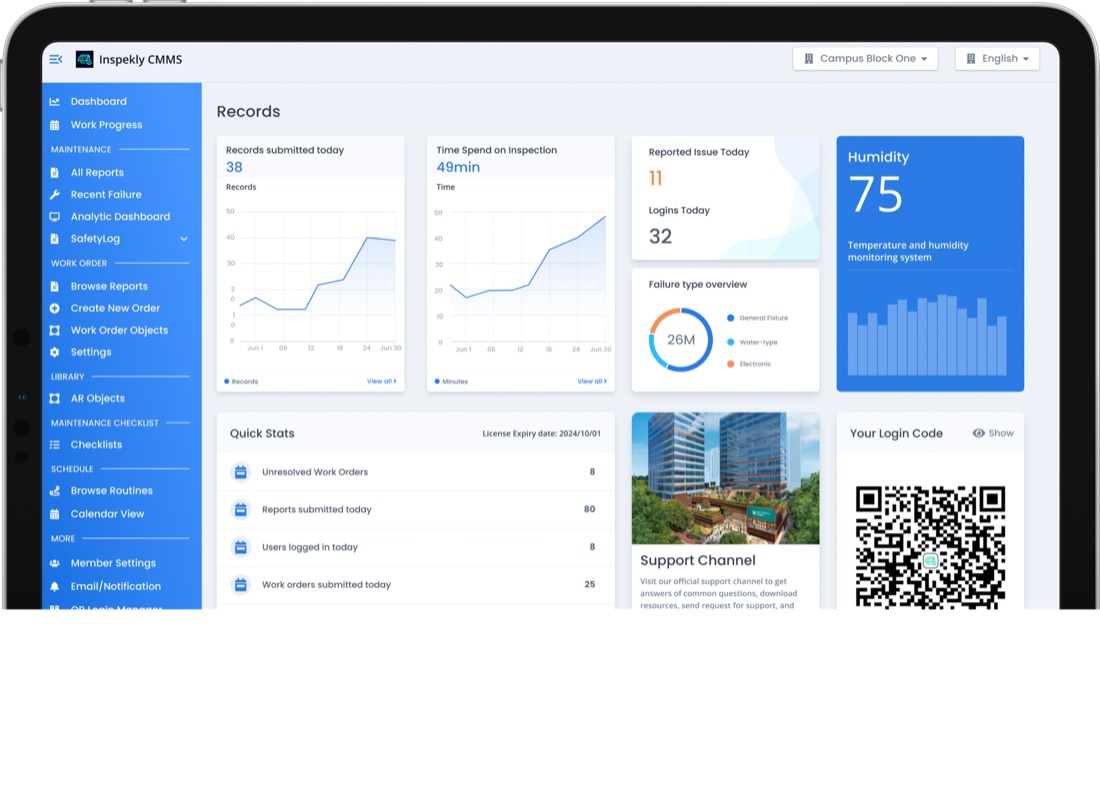 Case: New Town Plaza — operations dashboard (iPad)